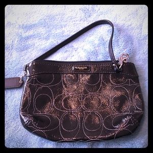 Soft leather Coach clutch